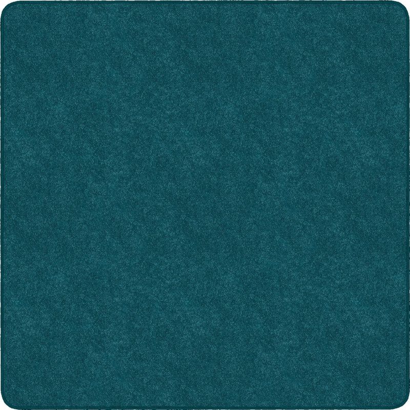 Flagship Carpets Amerisoft Marine Blue Square Rug - 72’’x72’’ - Polyester/Nylon - Rugs & Mats