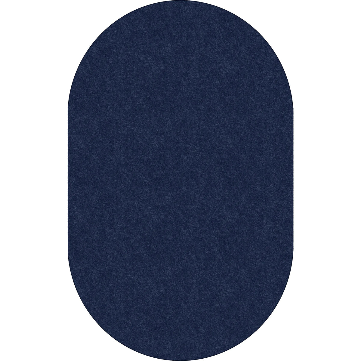 Flagship Carpets Amerisoft Navy Blue Oval Rug - 12 ft x 90’’ - Nylon/Polyester - Rugs & Mats