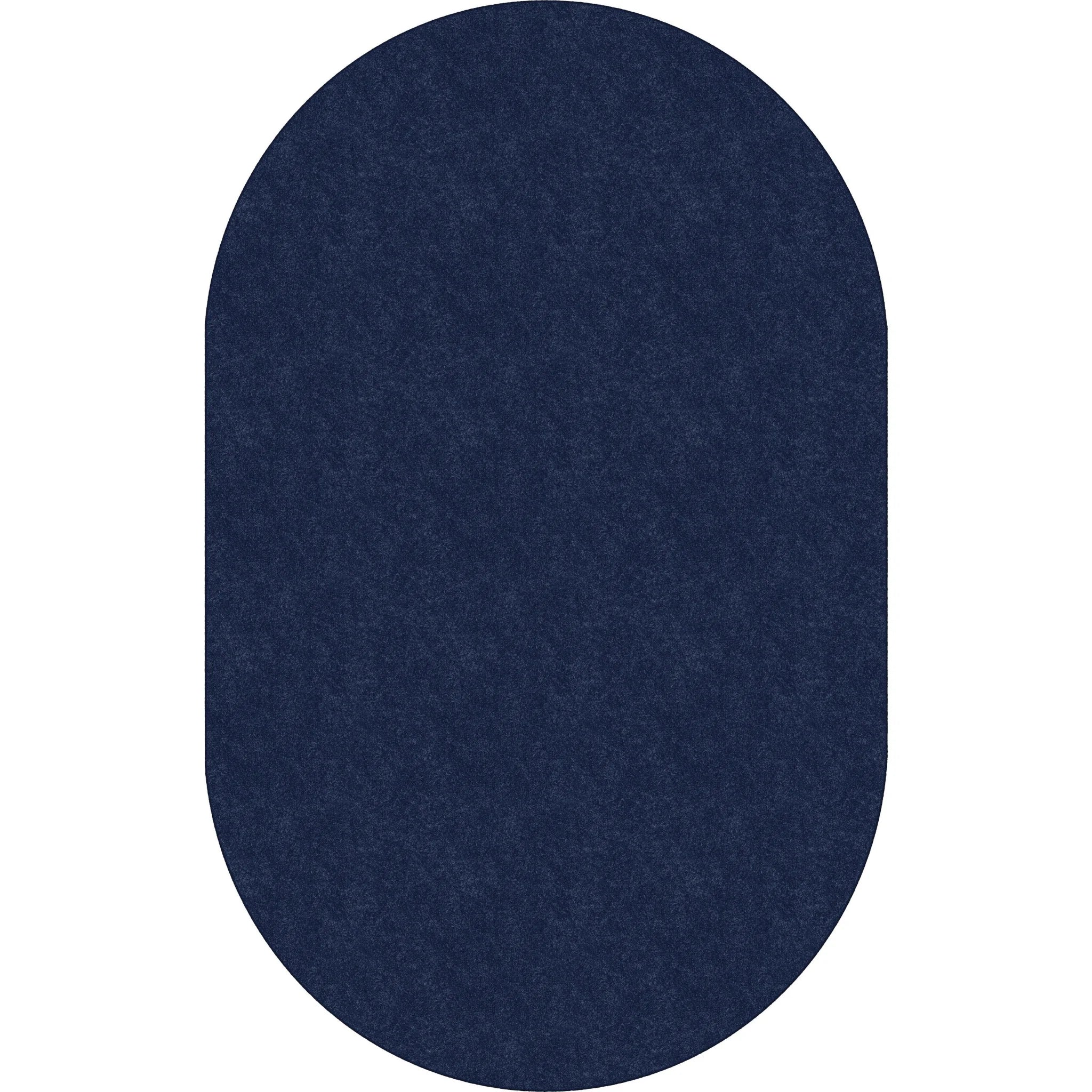 Flagship Carpets Amerisoft Navy Blue Oval Rug - 12 ft x 90’’ - Nylon/Polyester - Rugs & Mats