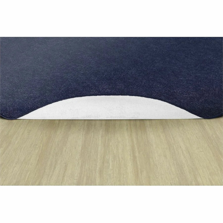 Flagship Carpets Amerisoft Navy Blue Round Rug - 72’’ Diameter - Rugs & Mats