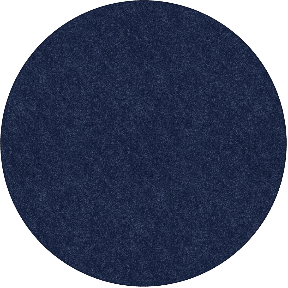 Flagship Carpets Amerisoft Navy Blue Round Rug - 72’’ Diameter - Rugs & Mats