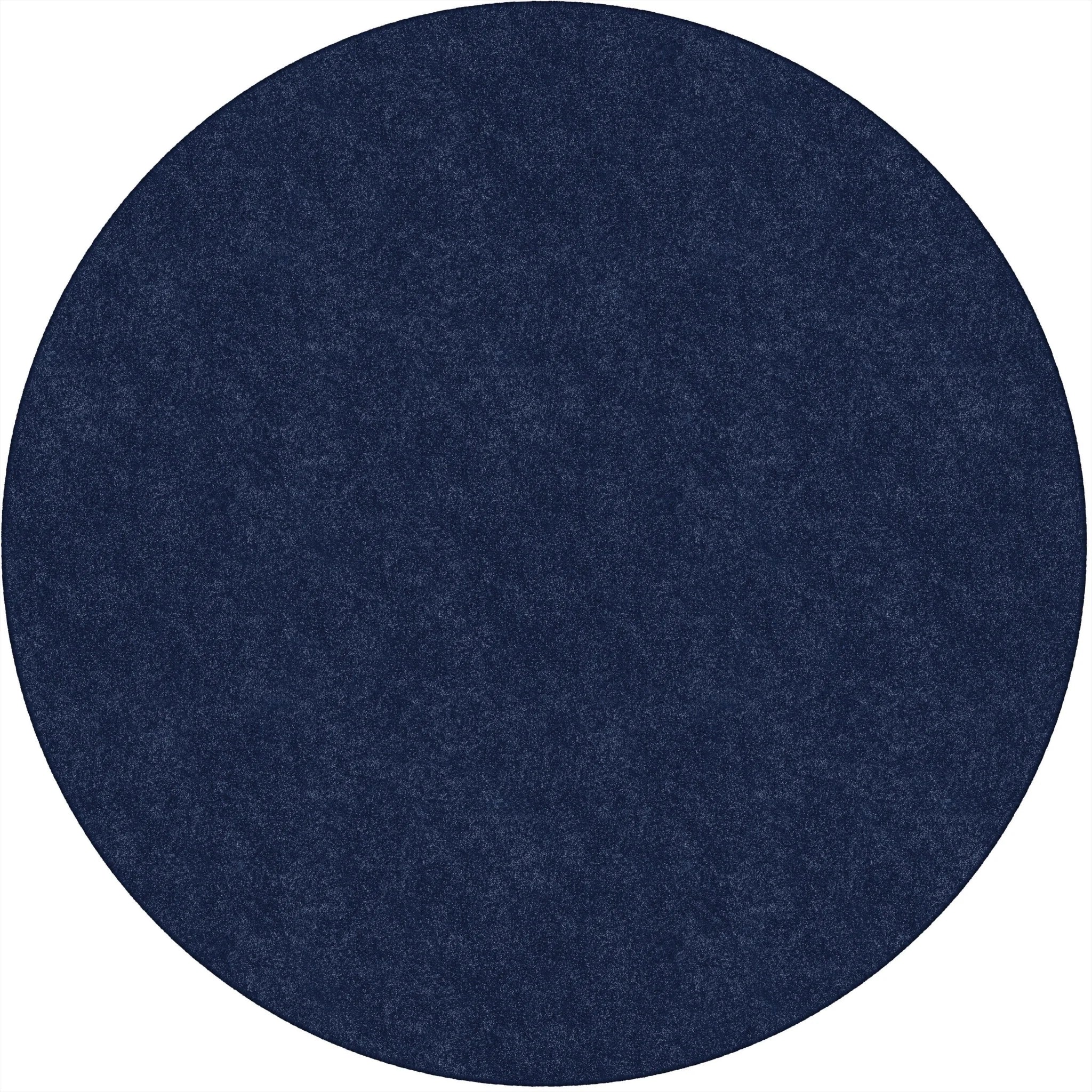Flagship Carpets Amerisoft Navy Blue Round Rug - 72’’ Diameter - Rugs & Mats