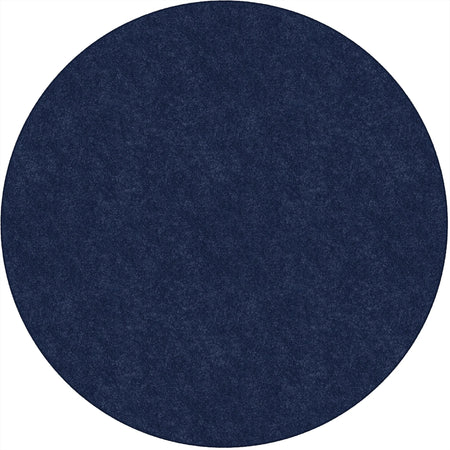 Flagship Carpets Amerisoft Navy Blue Round Rug - 72’’ Diameter - Rugs & Mats