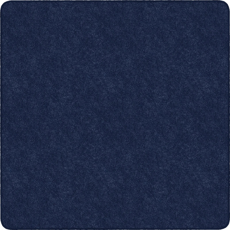 Flagship Carpets Amerisoft Navy Blue Square Rug - 12x12 ft - Nylon/Polyester - Rugs & Mats
