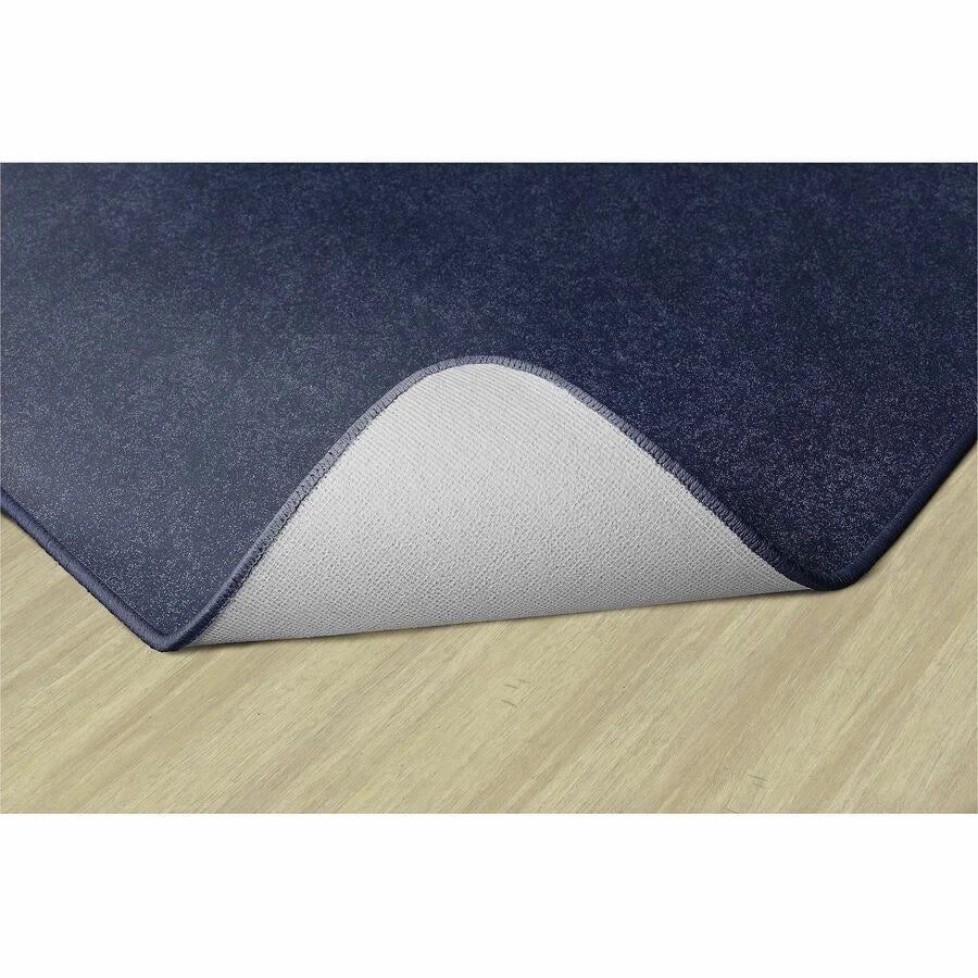 Flagship Carpets Amerisoft Navy Blue Square Rug - 72’’x72’’ - Polyester/Nylon - Rugs & Mats