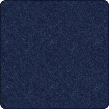 Flagship Carpets Amerisoft Navy Blue Square Rug - 72’’x72’’ - Polyester/Nylon - Rugs & Mats