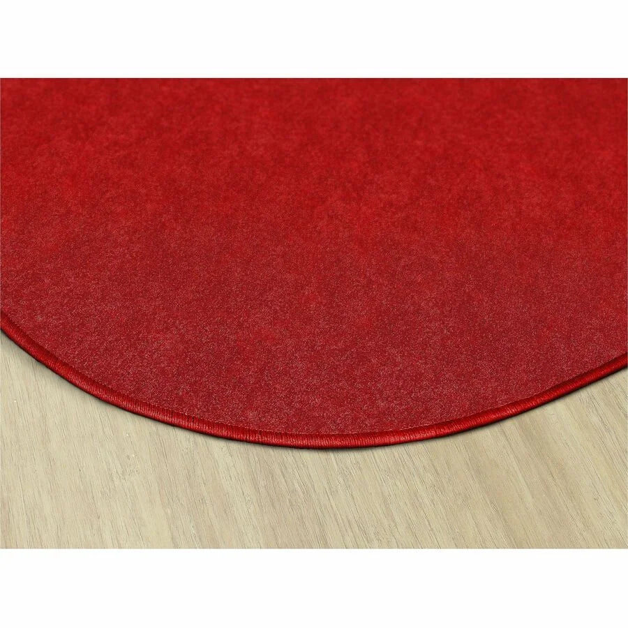 Flagship Carpets Amerisoft Oval Rug - Classic Red - 12ft x 90’’ - Nylon/Polyester - Rugs & Mats