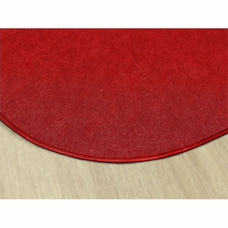 Flagship Carpets Amerisoft Oval Rug - Classic Red - 12ft x 90’’ - Nylon/Polyester - Rugs & Mats