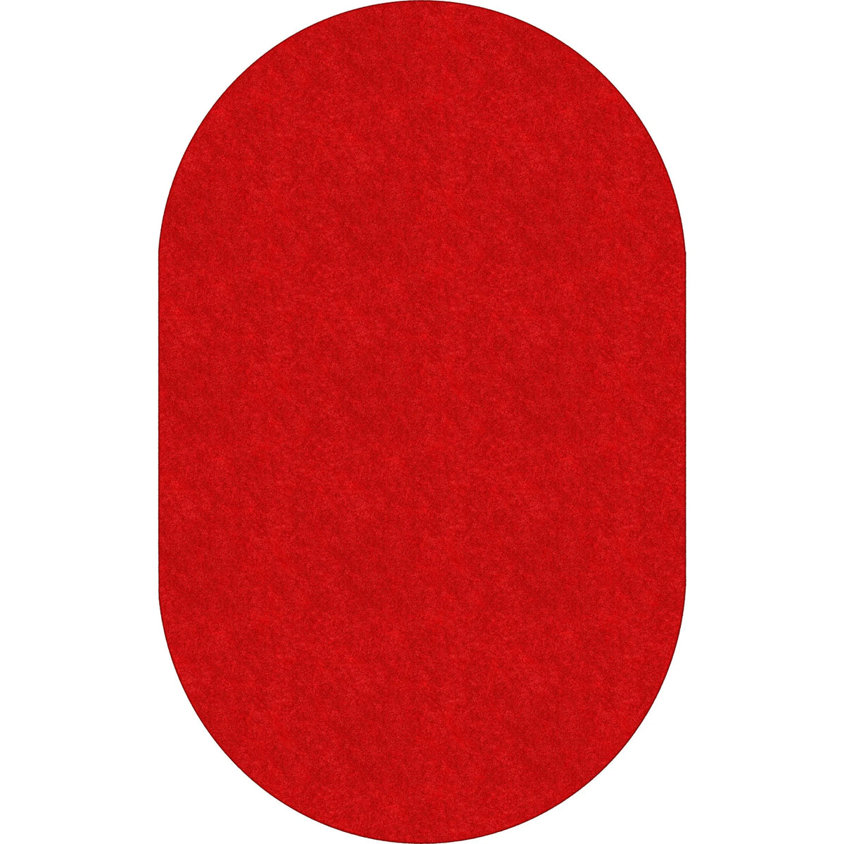 Flagship Carpets Amerisoft Oval Rug - Classic Red - 12ft x 90’’ - Nylon/Polyester - Rugs & Mats