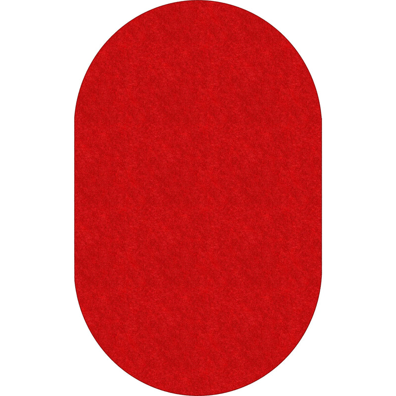 Flagship Carpets Amerisoft Oval Rug - Classic Red - 12ft x 90’’ - Nylon/Polyester - Rugs & Mats