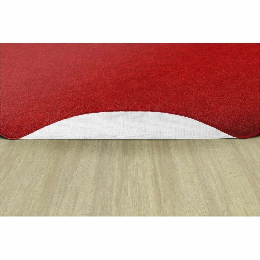Flagship Carpets Amerisoft Oval Rug - Classic Red - 12ft x 90’’ - Nylon/Polyester - Rugs & Mats