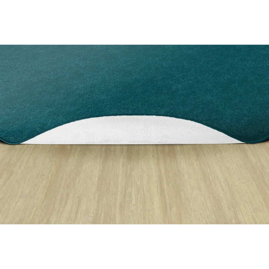 Flagship Carpets Amerisoft Oval Rug - Marine Blue - 12ft x 90’’ - Nylon/Polyester - Rugs & Mats