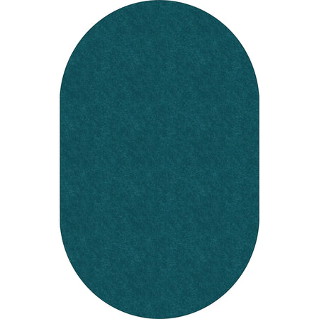 Flagship Carpets Amerisoft Oval Rug - Marine Blue - 12ft x 90’’ - Nylon/Polyester - Rugs & Mats