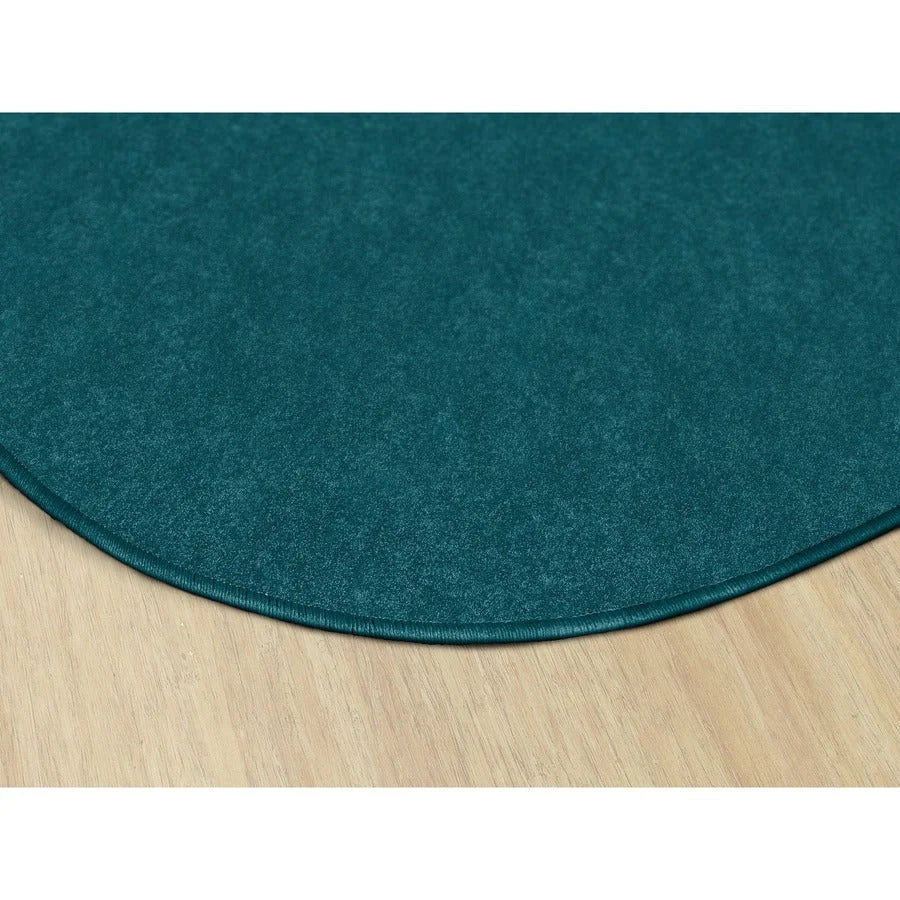 Flagship Carpets Amerisoft Oval Rug - Marine Blue - 12ft x 90’’ - Nylon/Polyester - Rugs & Mats