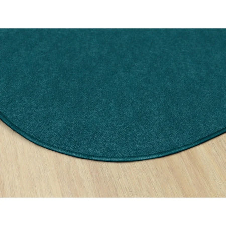 Flagship Carpets Amerisoft Oval Rug - Marine Blue - 12ft x 90’’ - Nylon/Polyester - Rugs & Mats