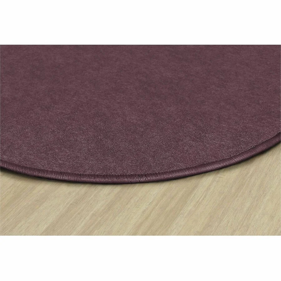 Flagship Carpets Amerisoft Plum Oval Rug - 12ft x 90’’ - Nylon/Polyester - Rugs & Mats