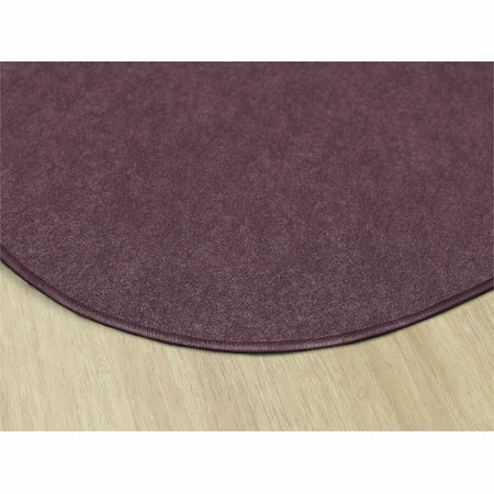 Flagship Carpets Amerisoft Plum Oval Rug - 12ft x 90’’ - Nylon/Polyester - Rugs & Mats