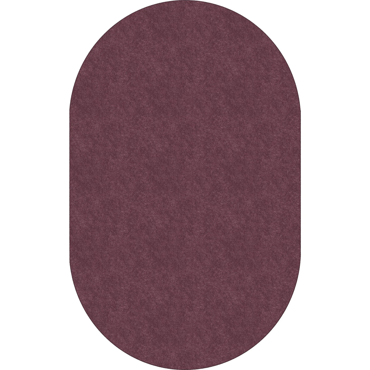 Flagship Carpets Amerisoft Plum Oval Rug - 12ft x 90’’ - Nylon/Polyester - Rugs & Mats