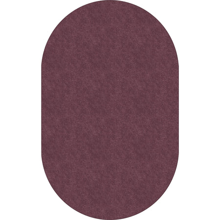 Flagship Carpets Amerisoft Plum Oval Rug - 12ft x 90’’ - Nylon/Polyester - Rugs & Mats