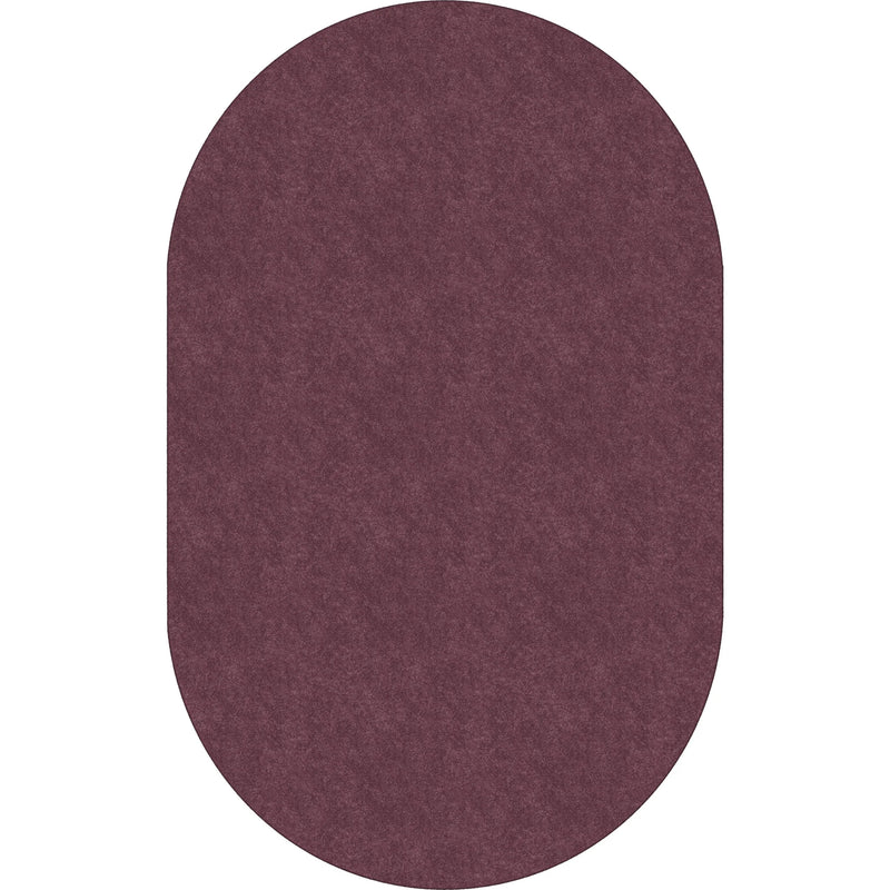 Flagship Carpets Amerisoft Plum Oval Rug - 12ft x 90’’ - Nylon/Polyester - Rugs & Mats