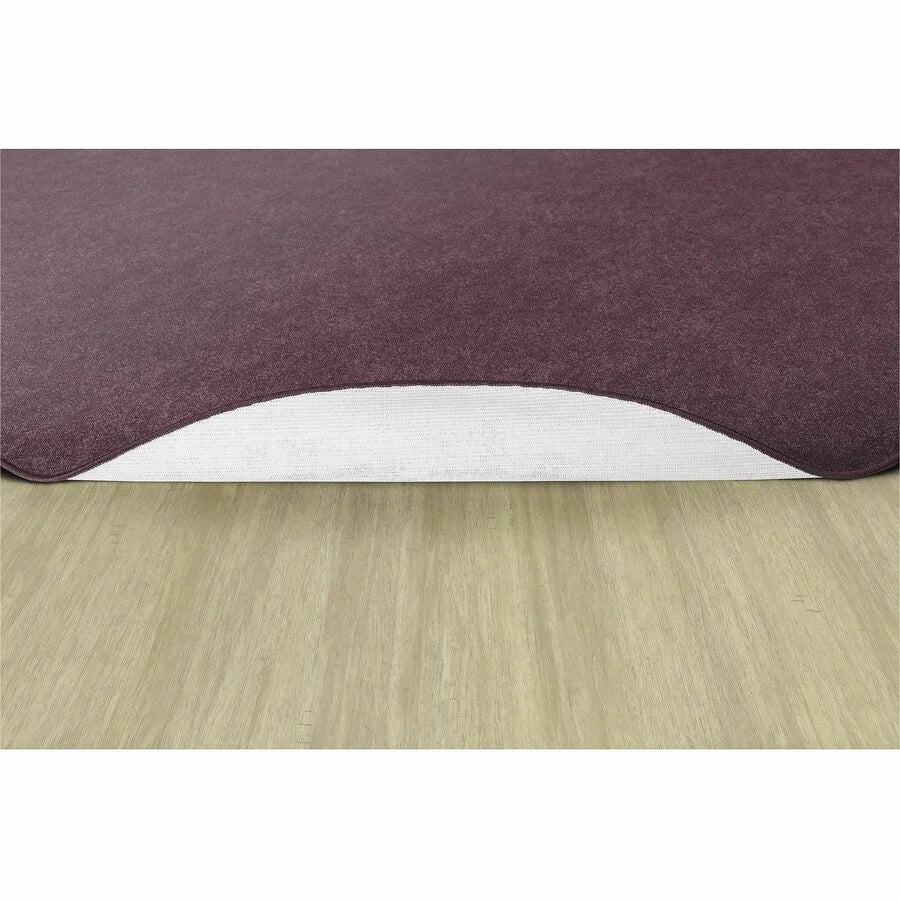 Flagship Carpets Amerisoft Plum Oval Rug - 12ft x 90’’ - Nylon/Polyester - Rugs & Mats