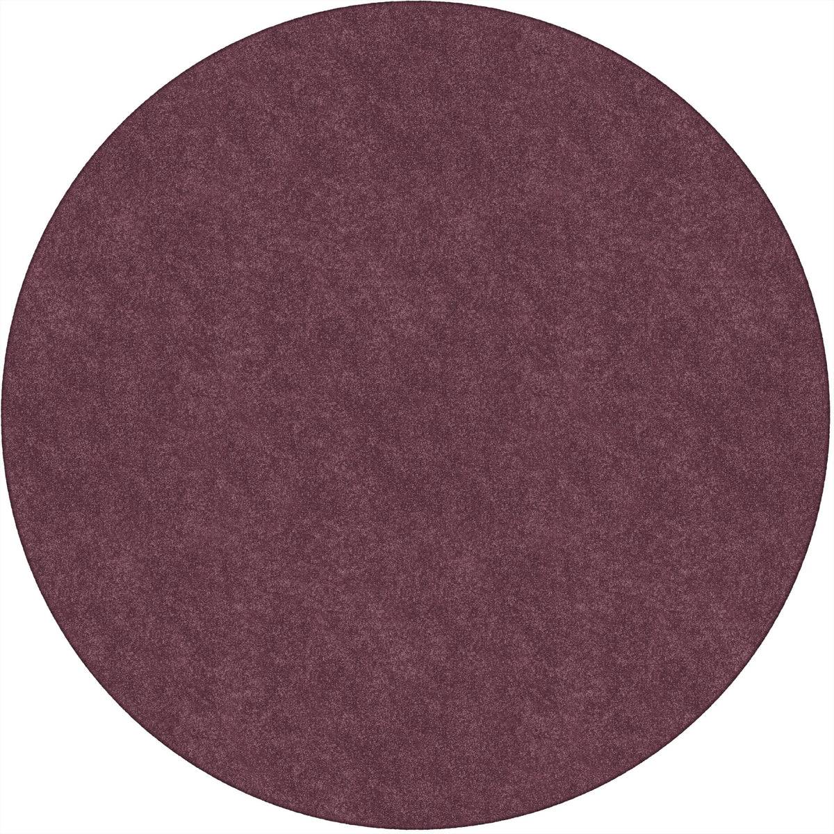 Flagship Carpets Amerisoft Plum Round Rug - 72’’ Diameter Nylon/Polyester - Rugs & Mats