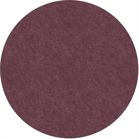 Flagship Carpets Amerisoft Plum Round Rug - 72’’ Diameter Nylon/Polyester - Rugs & Mats