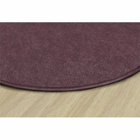 Flagship Carpets Amerisoft Plum Round Rug - 72’’ Diameter Nylon/Polyester - Rugs & Mats