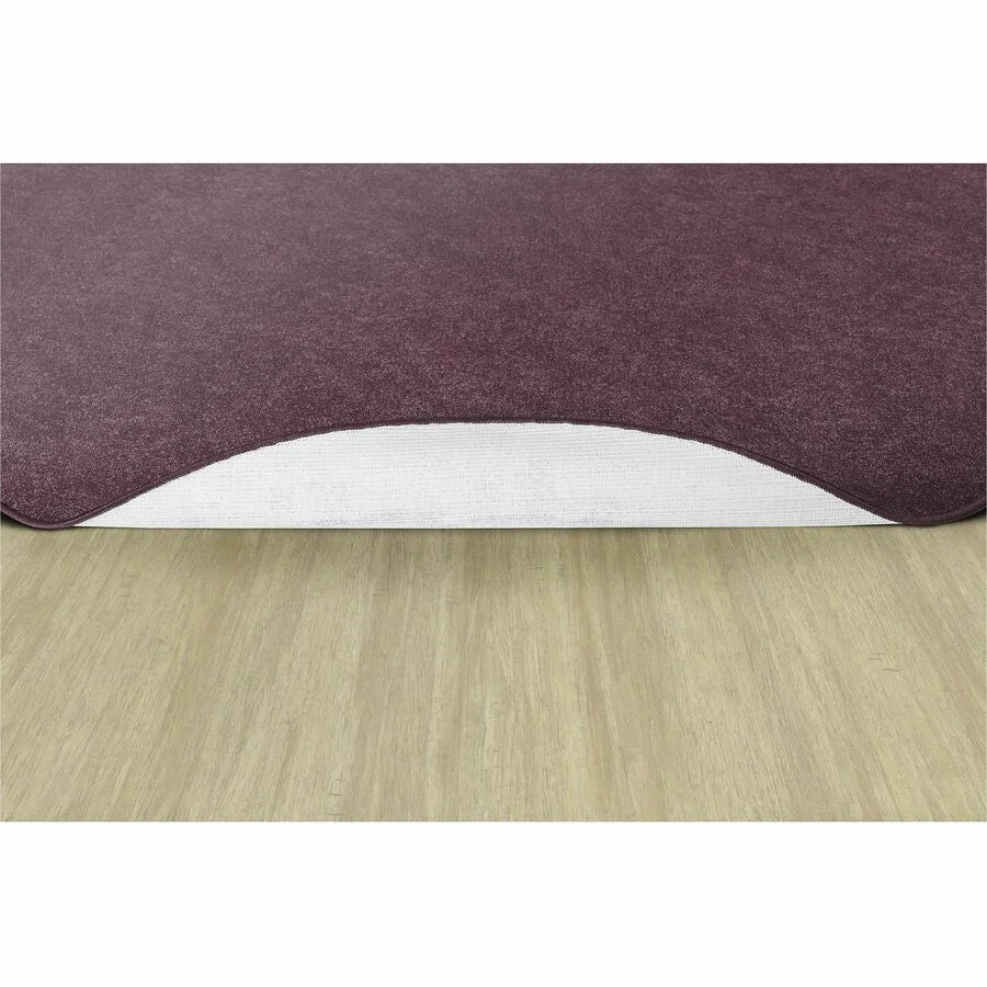Flagship Carpets Amerisoft Plum Round Rug - 72’’ Diameter Nylon/Polyester - Rugs & Mats