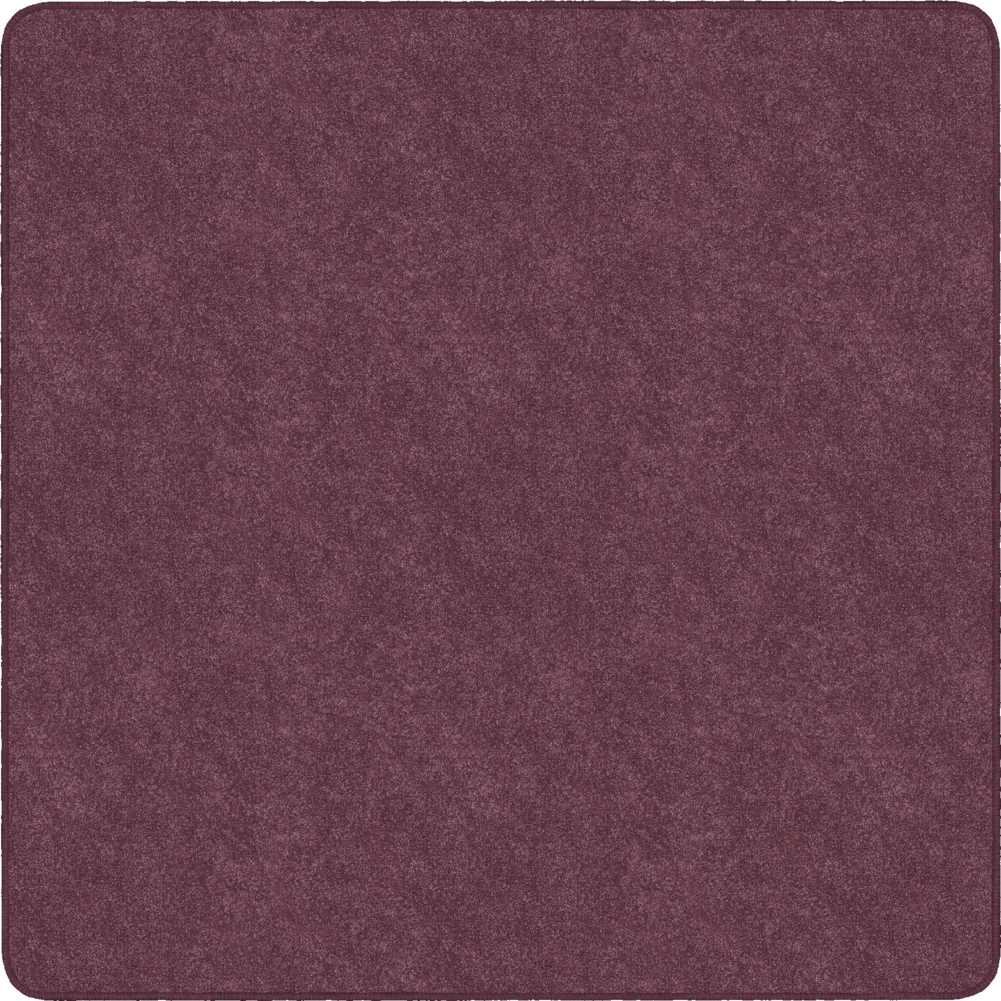 Flagship Carpets Amerisoft Plum Square Rug - 72x72’’ Polyester/Nylon - Rugs & Mats