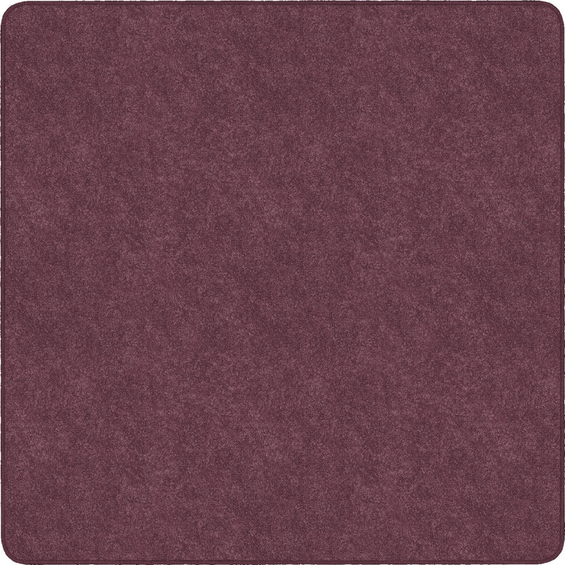 Flagship Carpets Amerisoft Plum Square Rug - 72x72’’ Polyester/Nylon - Rugs & Mats