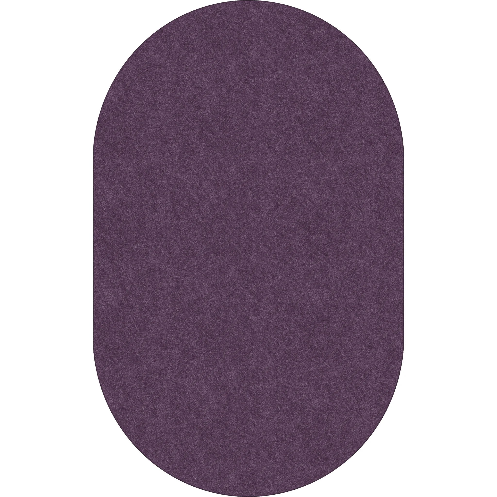 Flagship Carpets Amerisoft Purple Oval Rug - 12ft x 90’’ - Nylon/Polyester - Rugs & Mats