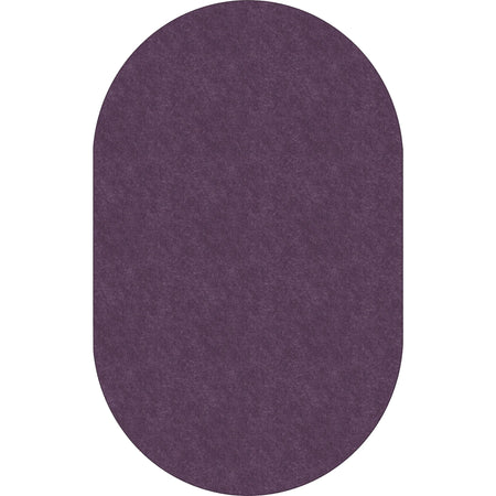 Flagship Carpets Amerisoft Purple Oval Rug - 12ft x 90’’ - Nylon/Polyester - Rugs & Mats