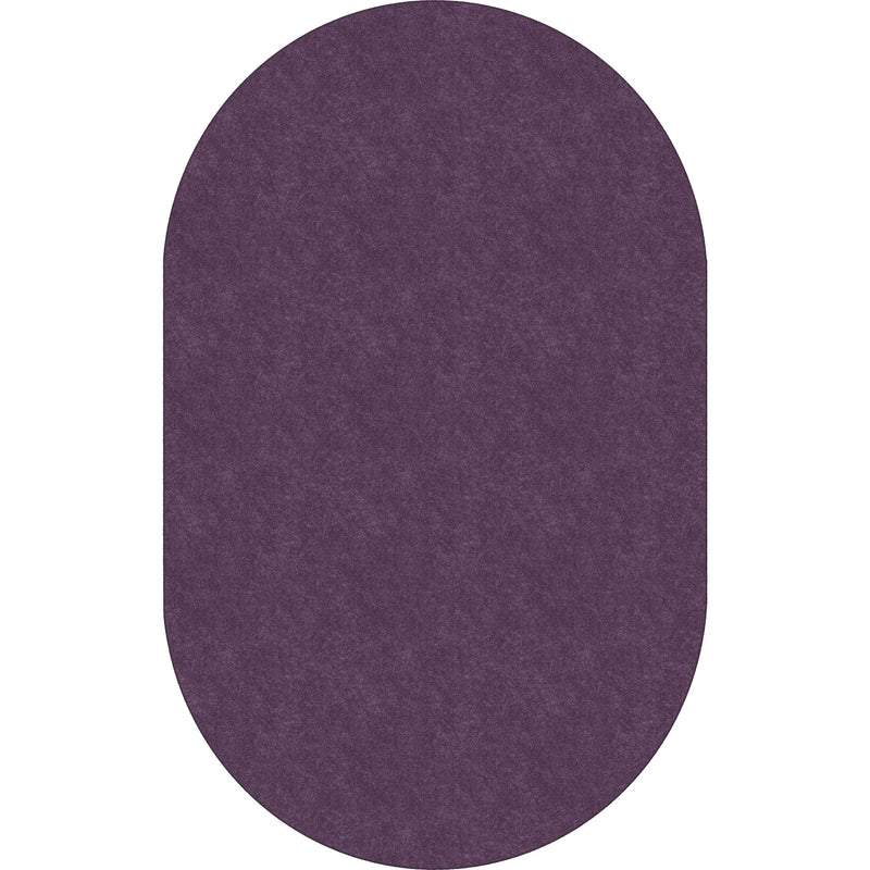 Flagship Carpets Amerisoft Purple Oval Rug - 12ft x 90’’ - Nylon/Polyester - Rugs & Mats
