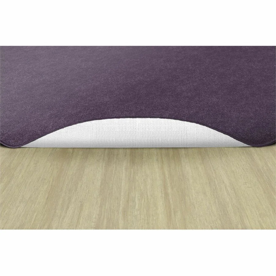 Flagship Carpets Amerisoft Purple Oval Rug - 12ft x 90’’ - Nylon/Polyester - Rugs & Mats