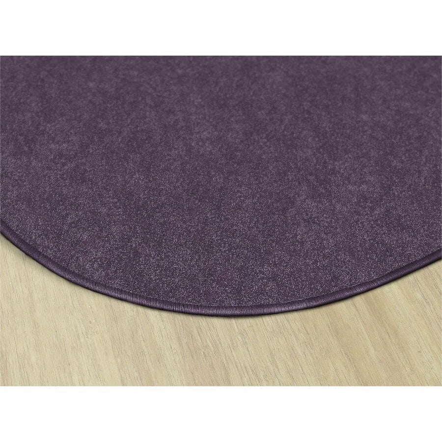 Flagship Carpets Amerisoft Purple Round Rug - 72’’ Diameter Nylon/Polyester - Rugs & Mats