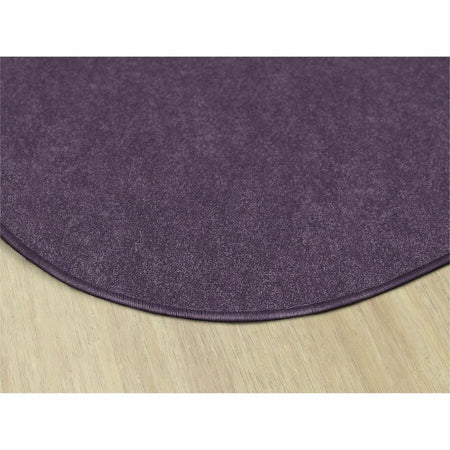 Flagship Carpets Amerisoft Purple Round Rug - 72’’ Diameter Nylon/Polyester - Rugs & Mats
