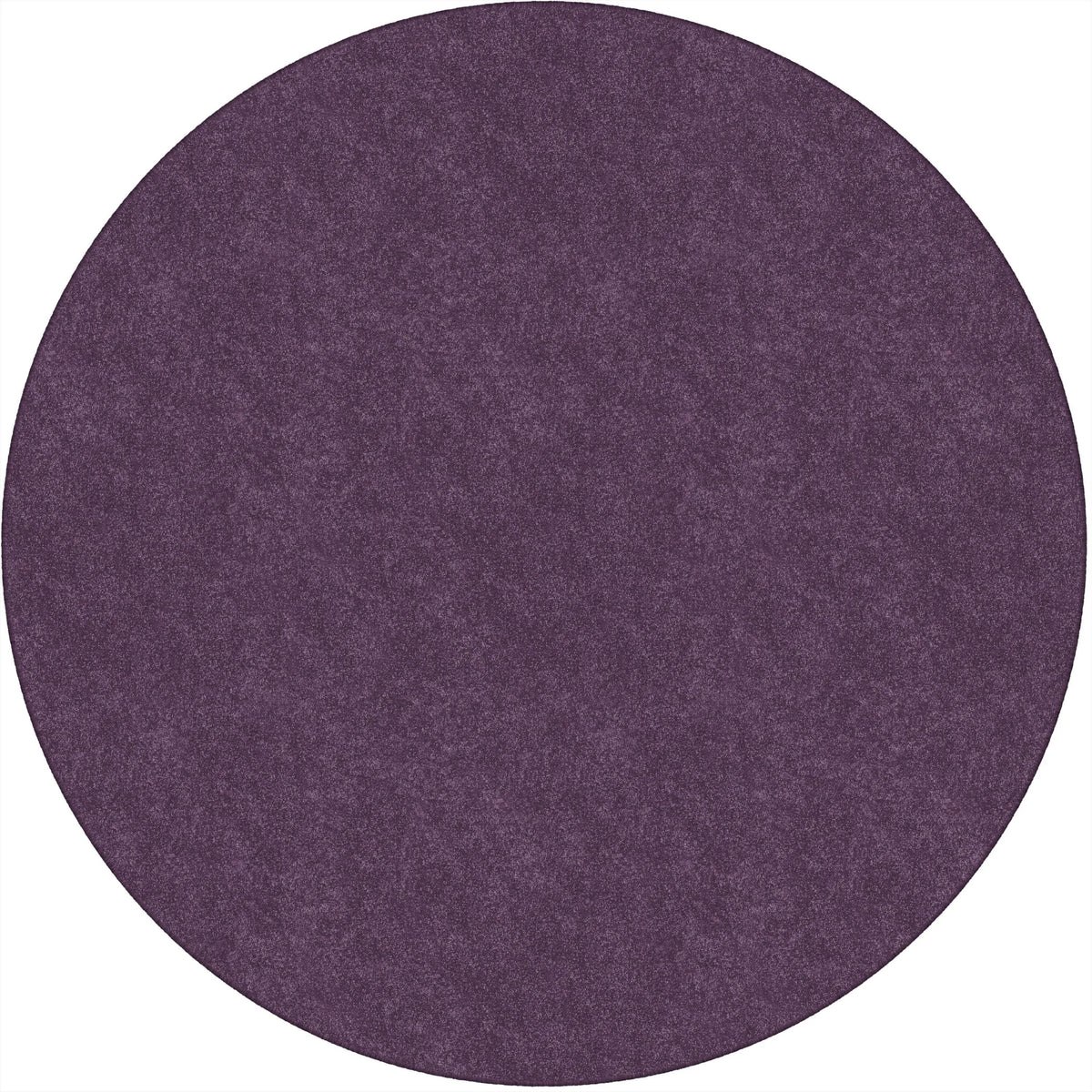 Flagship Carpets Amerisoft Purple Round Rug - 72’’ Diameter Nylon/Polyester - Rugs & Mats