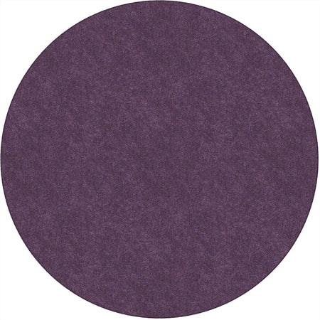 Flagship Carpets Amerisoft Purple Round Rug - 72’’ Diameter Nylon/Polyester - Rugs & Mats