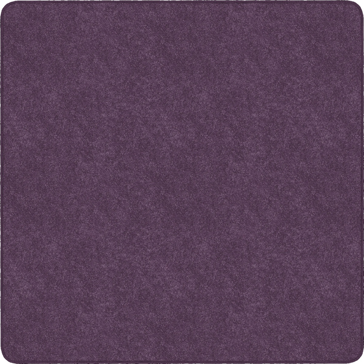 Flagship Carpets Amerisoft Purple Square Rug - 72’’x72’’ - Polyester/Nylon - Rugs & Mats