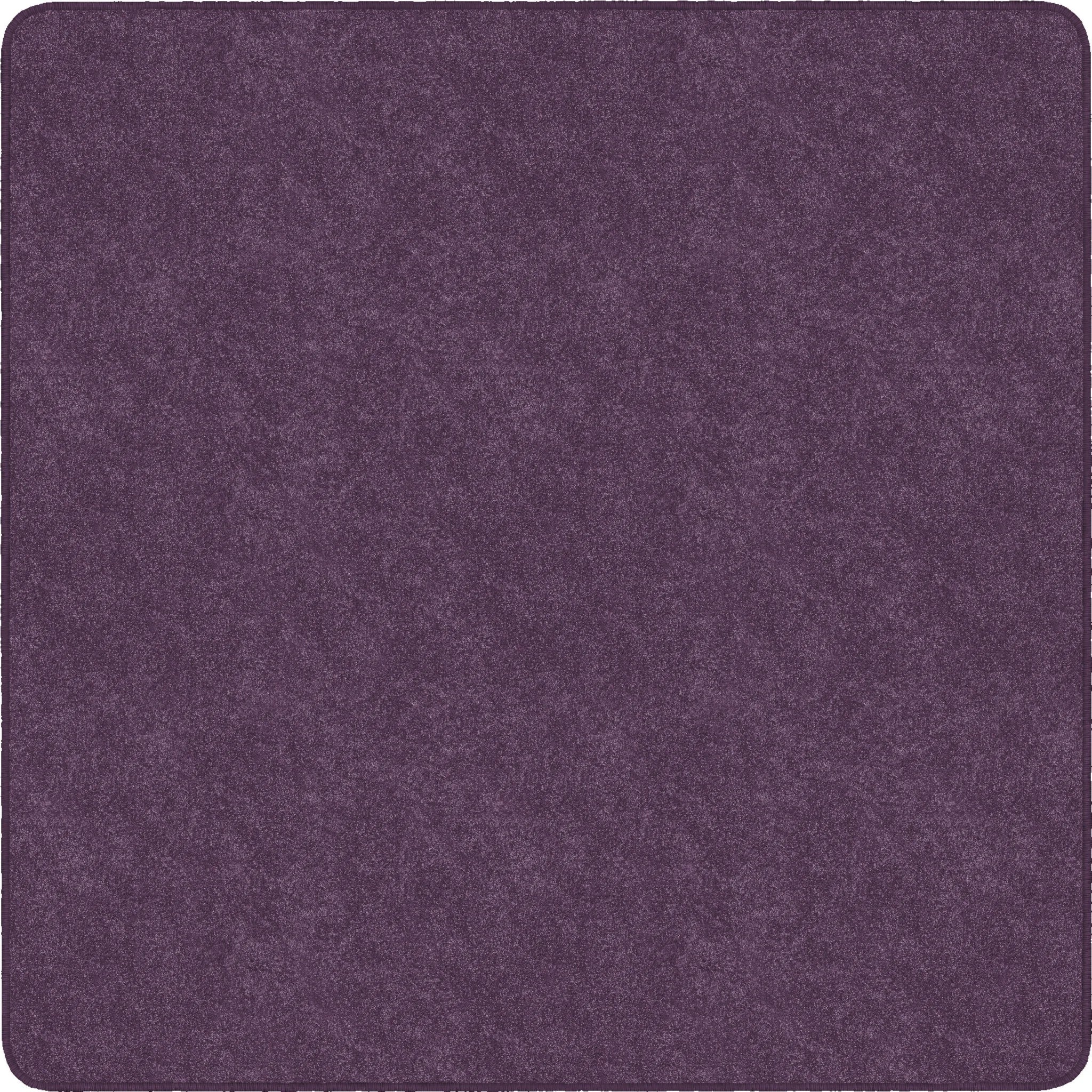 Flagship Carpets Amerisoft Purple Square Rug - 72’’x72’’ - Polyester/Nylon - Rugs & Mats
