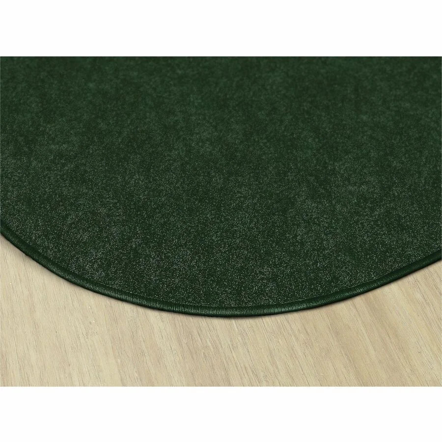 Flagship Carpets Amerisoft Round Rug - 72’’ Diameter - Emerald Green - Rugs & Mats