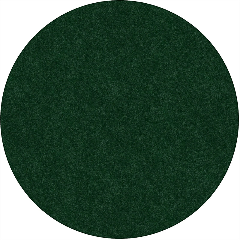 Flagship Carpets Amerisoft Round Rug - 72’’ Diameter - Emerald Green - Rugs & Mats