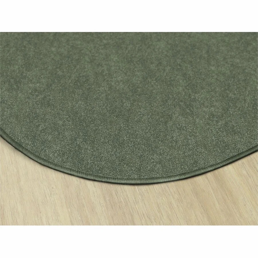 Flagship Carpets Amerisoft Round Rug - 72’’ Sage Green - Nylon/Polyester - Rugs & Mats