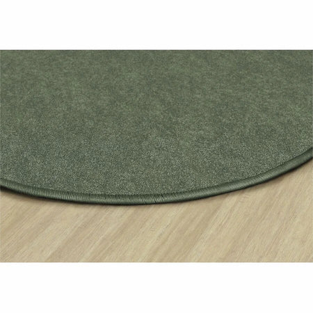 Flagship Carpets Amerisoft Round Rug - 72’’ Sage Green - Nylon/Polyester - Rugs & Mats