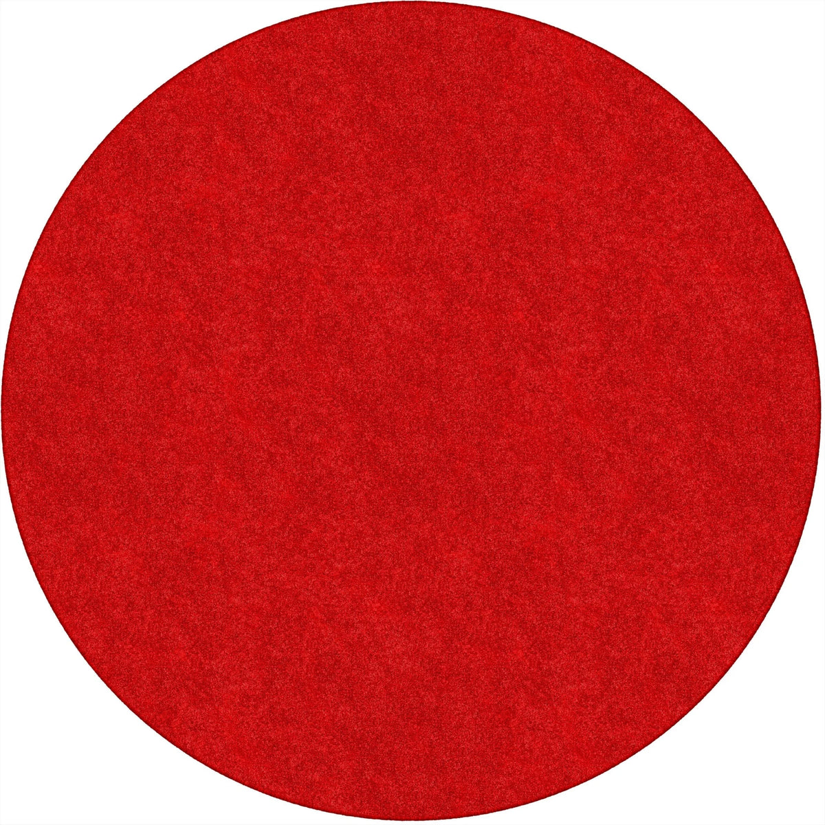 Flagship Carpets Amerisoft Round Rug - Classic Red - 72’’ Diameter - Rugs & Mats