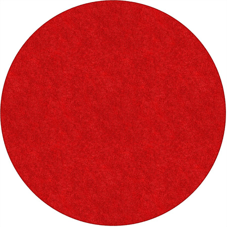 Flagship Carpets Amerisoft Round Rug - Classic Red - 72’’ Diameter - Rugs & Mats