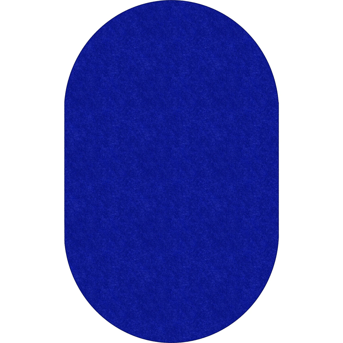 Flagship Carpets Amerisoft Royal Blue Oval Rug - 12 ft x 90’’ - Nylon/Polyester - Rugs & Mats