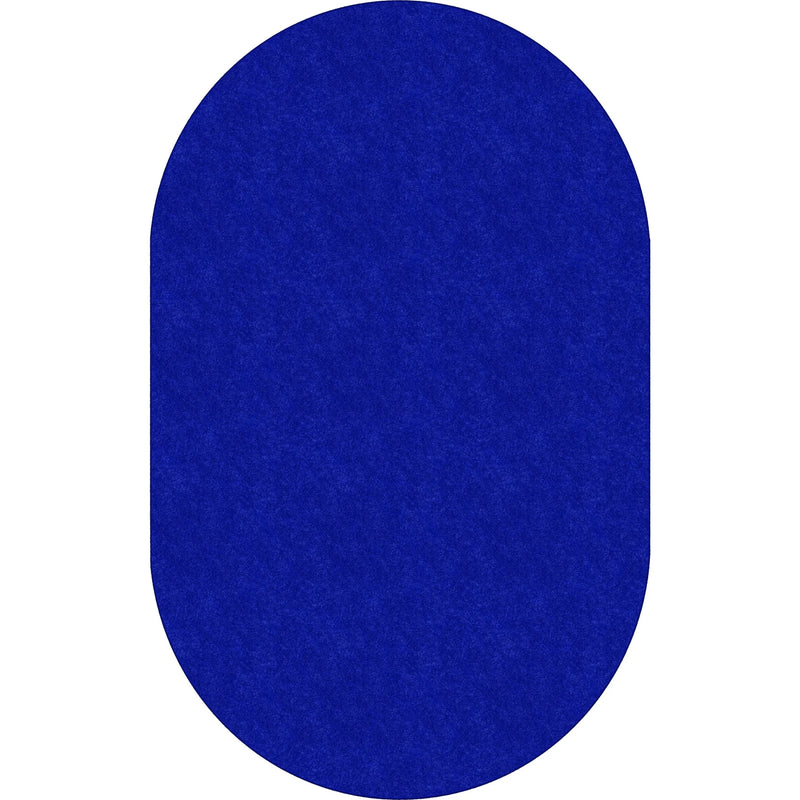 Flagship Carpets Amerisoft Royal Blue Oval Rug - 12 ft x 90’’ - Nylon/Polyester - Rugs & Mats