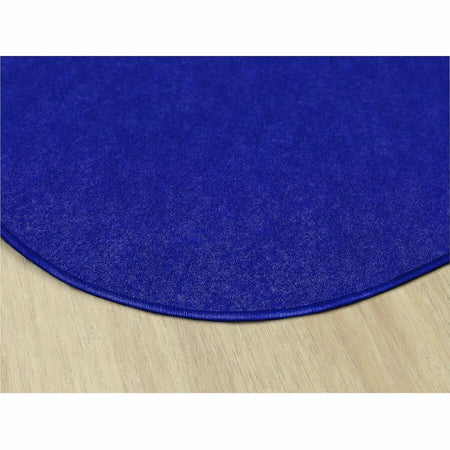 Flagship Carpets Amerisoft Royal Blue Oval Rug - 12 ft x 90’’ - Nylon/Polyester - Rugs & Mats